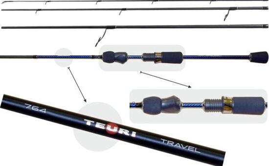 AKARA «TEURI Travel TX-30» 4x (2,28 m, 122 g, tests: 7-21 g) 764 M